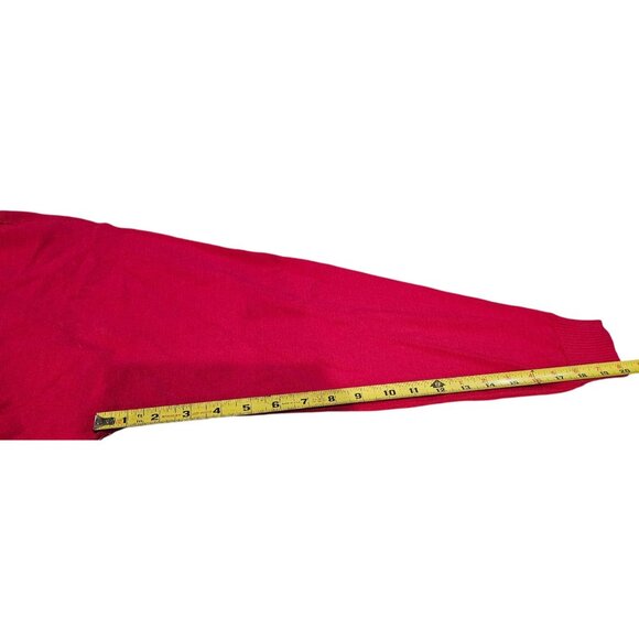 Calligraphie Long Sleeve Sweater Blessed Silver Rhinestones Hot Pink Size M NWT - Picture 6 of 12